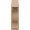 Ekena Millwork 7 1/2-in W x 14-in D x 26-in H Funston Block Rough Cedar Woodgrain TimberThane Outlooker, Primed Tan OUTUR075X14X26FST44RCPR - alternate 2